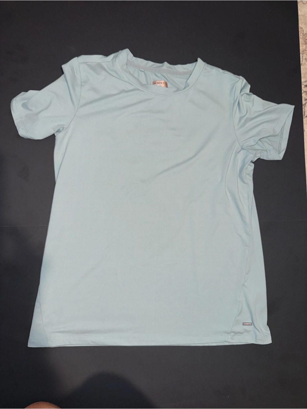 Mondetta Light Blue Crew Neck Short Sleeve Tee